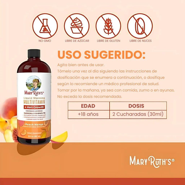 Multivitamínico Líquido MaryRuth Organics