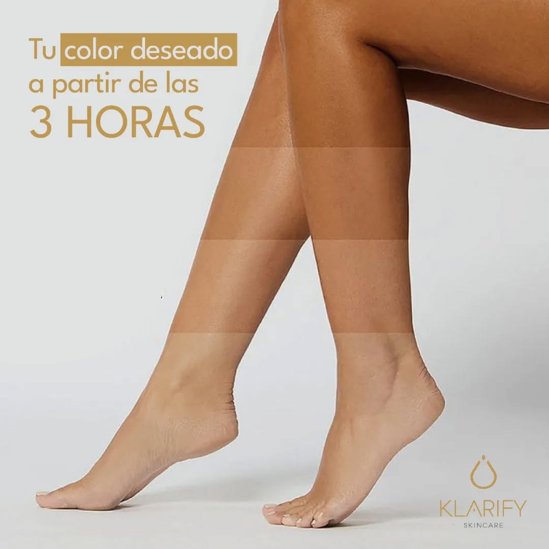 Con El Duo Autobronceador Klarify, ¡Broncéate en Minutos !