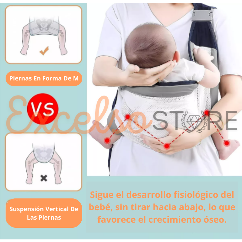 ®CarryOn: Soporte Porta Bebés Transpirable Y Ajustable